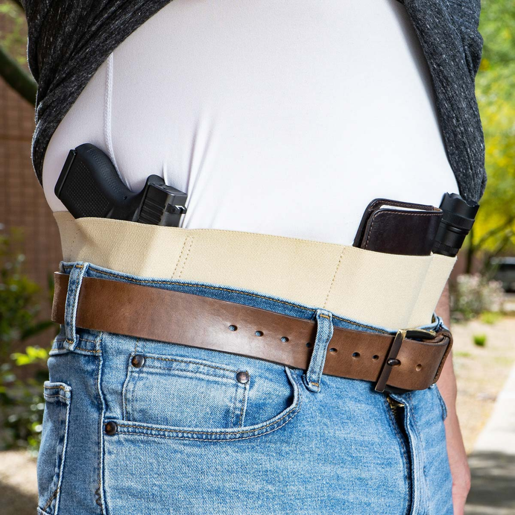 thumbnail image 2 of VNSH Lite Belly Band Holster - Comfortable Concealed Carry For Men & Women Fits Most Handguns 2 of 5