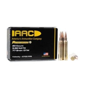 AAC 5.56 NATO 77 GR OTM ammo, 20rds – $0.55/rd image