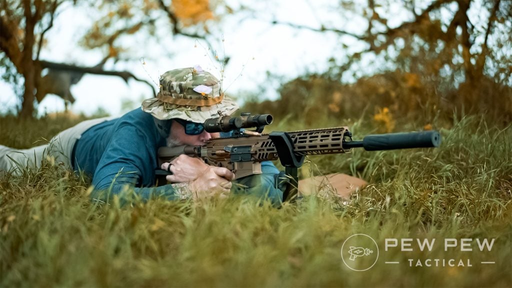 SIG Sauer MCX Spear prone shoot