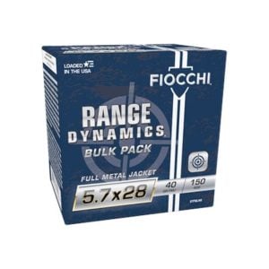 Fiocchi 5.7x28mm 40 GR FMJ Ammo,150rds – 54.99 image