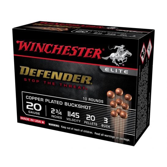 Product Image for Winchester 20ga #3 Buckshot Defender