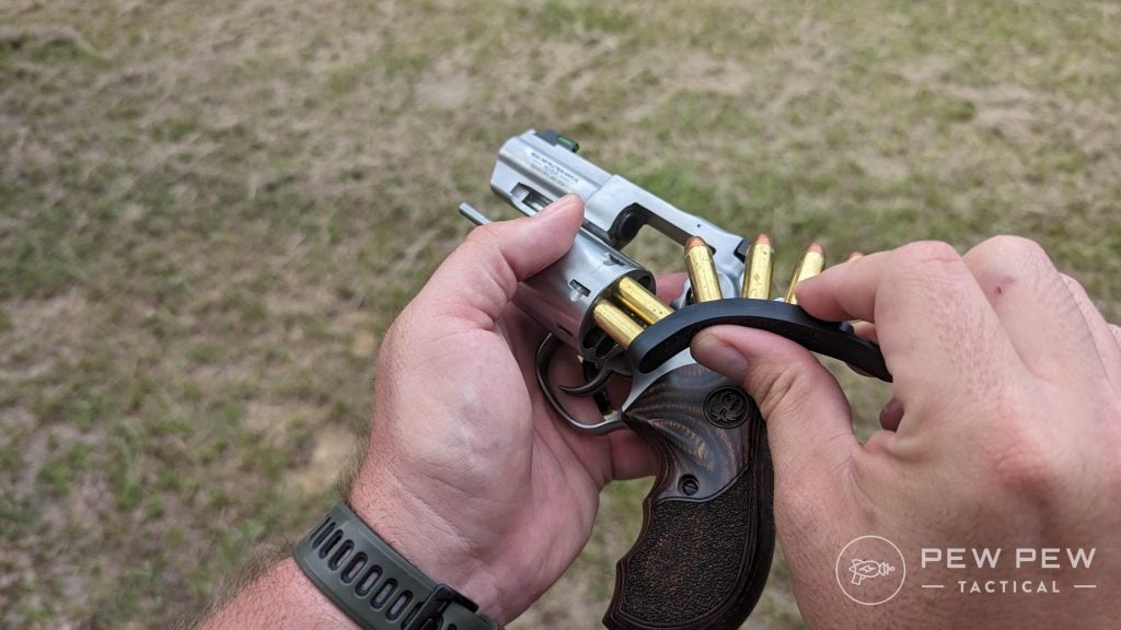 Revolver speed strip reload