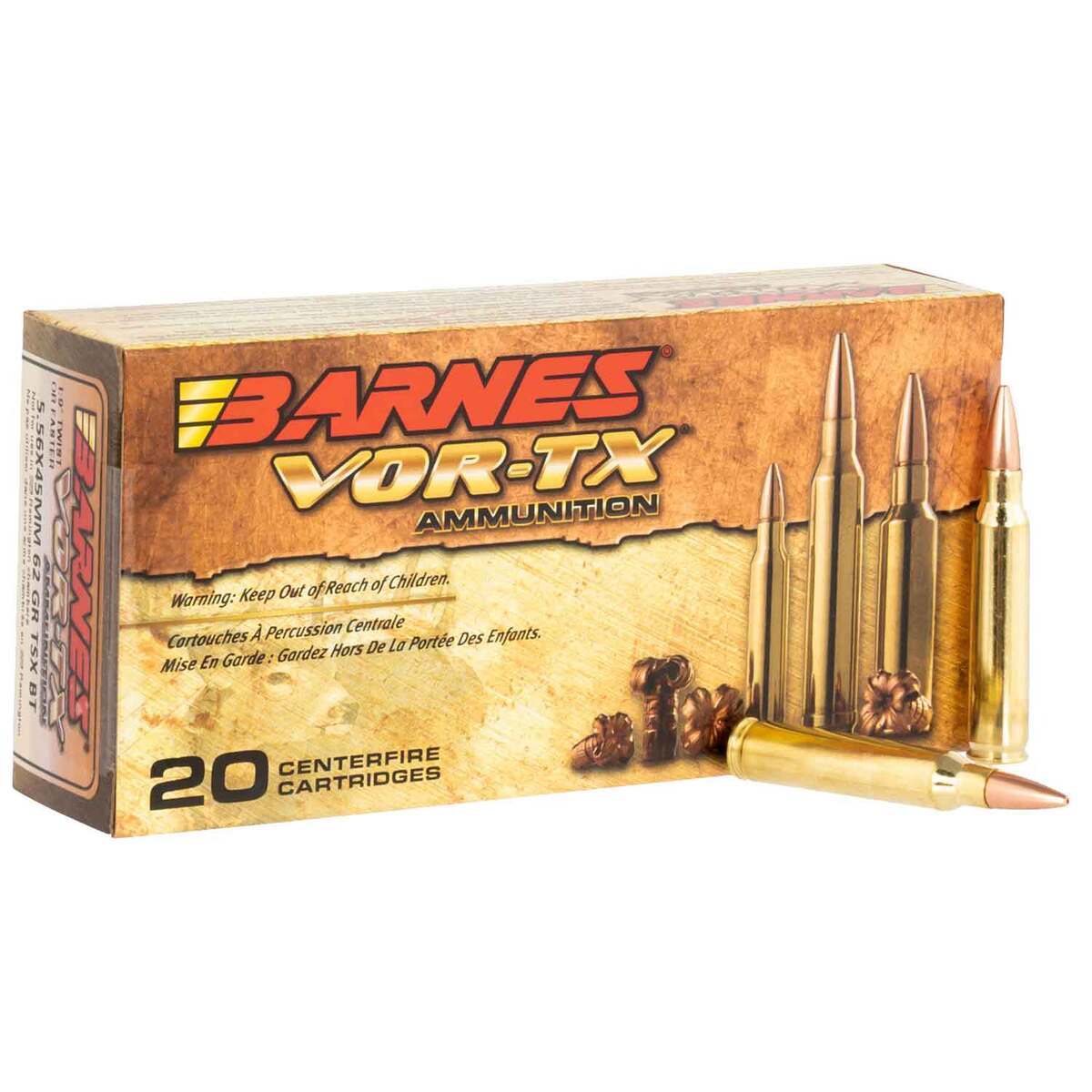 Barnes VOR-TX 5.56 NATO 62gr TSX