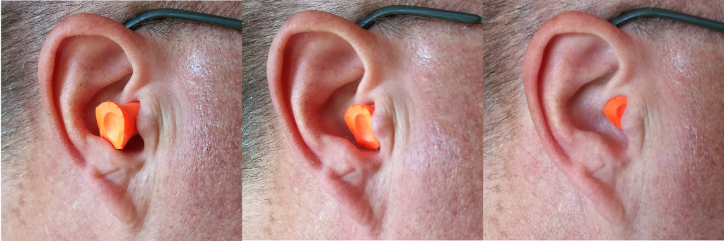 L to R: Badly Inserted, Semi Inserted, Properly Inserted; from NIOSH