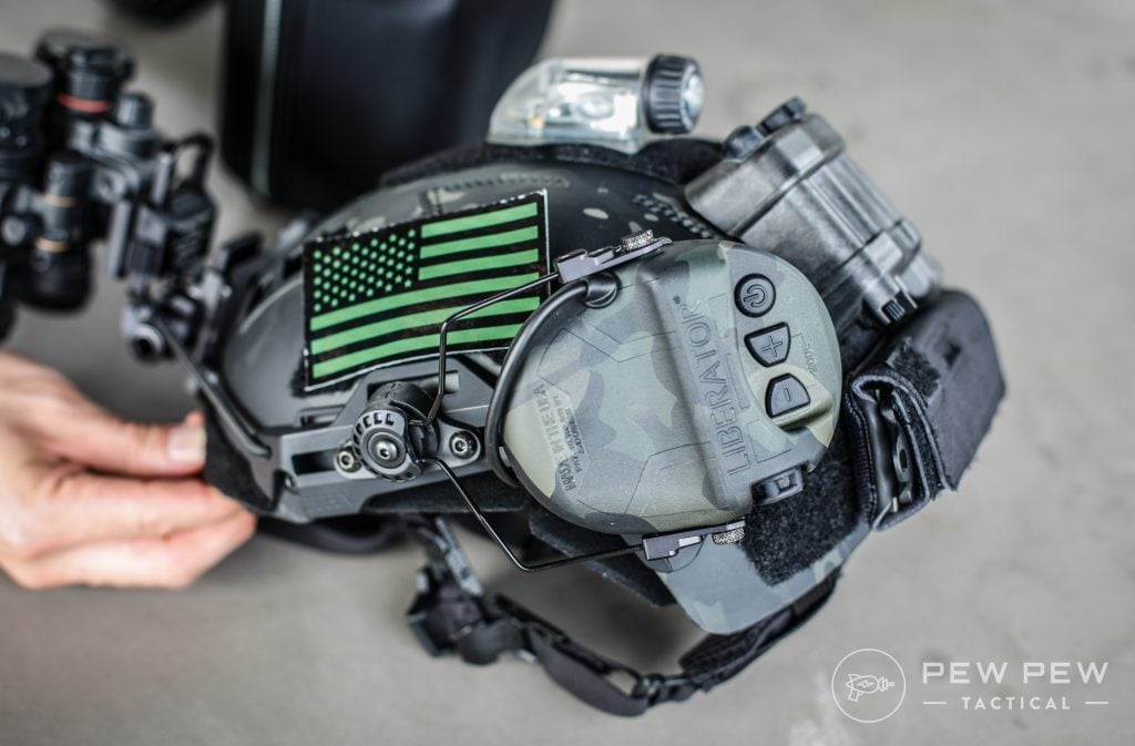 Safariland Liberator HP 2.0 on Helmet