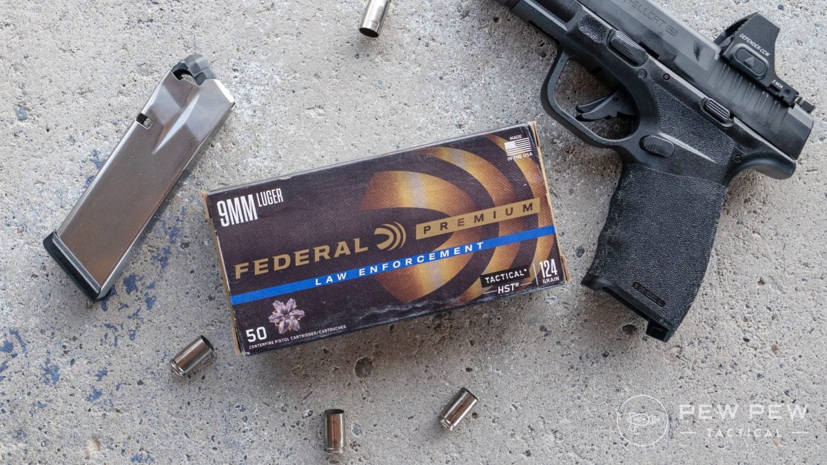 Federal HST 124gr 9mm ammo