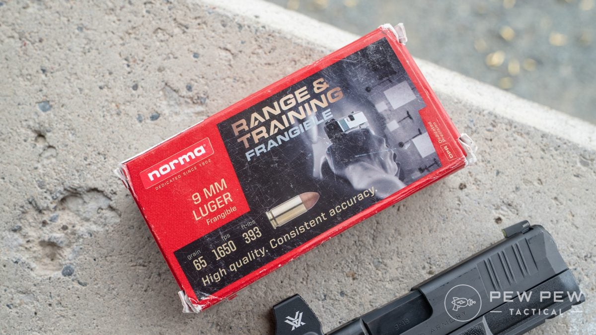 Norma 65gr 9mm ammo