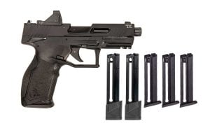 Taurus TX22 T.O.R.O. .22LR pistol, 2x 22rd, 3x 16rd mags, Viridian RFX11 green dot – $329.00 image