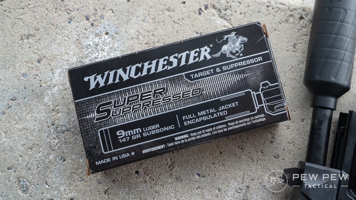 Winchester Super Suppressed 147gr 9mm ammo