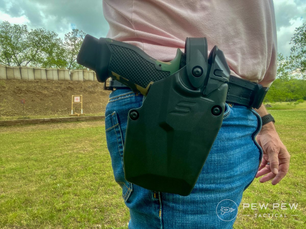 PSA Sabre Dagger holstered