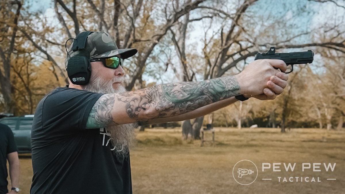 Sean Shooting the Mossberg MC2c