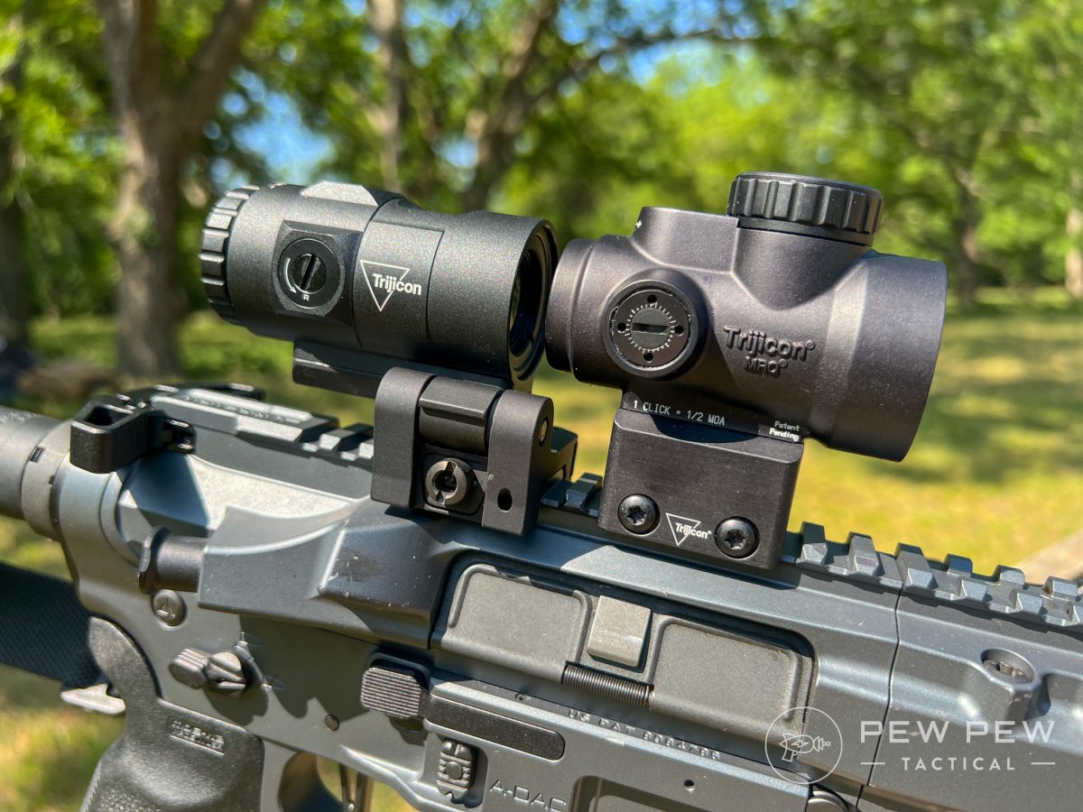 Trijicon MRO HD and 3X right