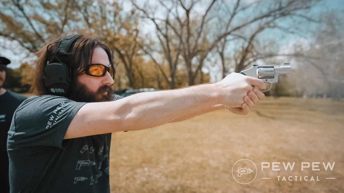 Wyatt shooting the S&W 632 UC