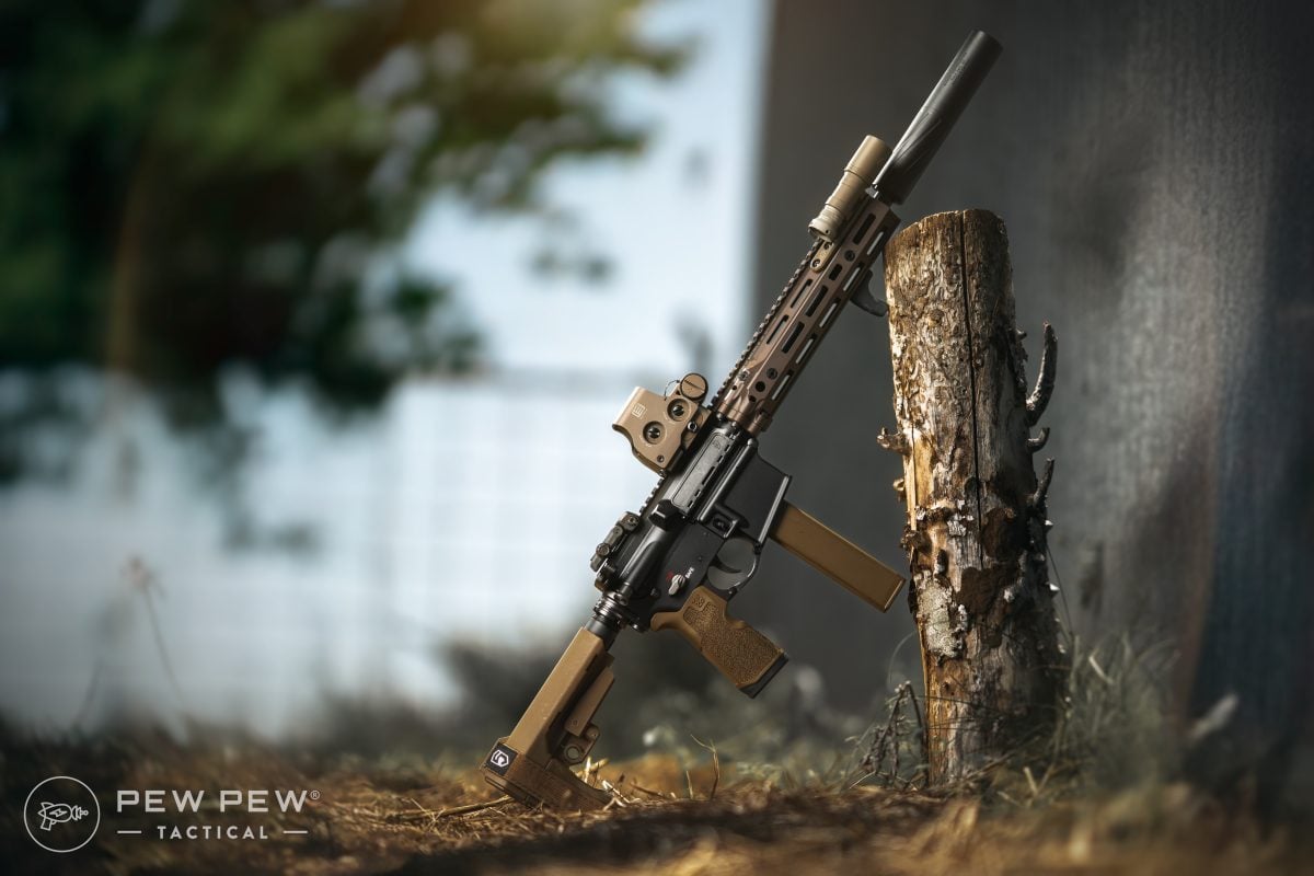 AR-9 PCC Eotech EXPS3 malkoff arisaka Banish 9 suppressor Silencer Central DFCO Die Free Co kung fu grip full stop colt pattern smg magazine 9mm daniel defense ris iii ar pistol sba3 brace