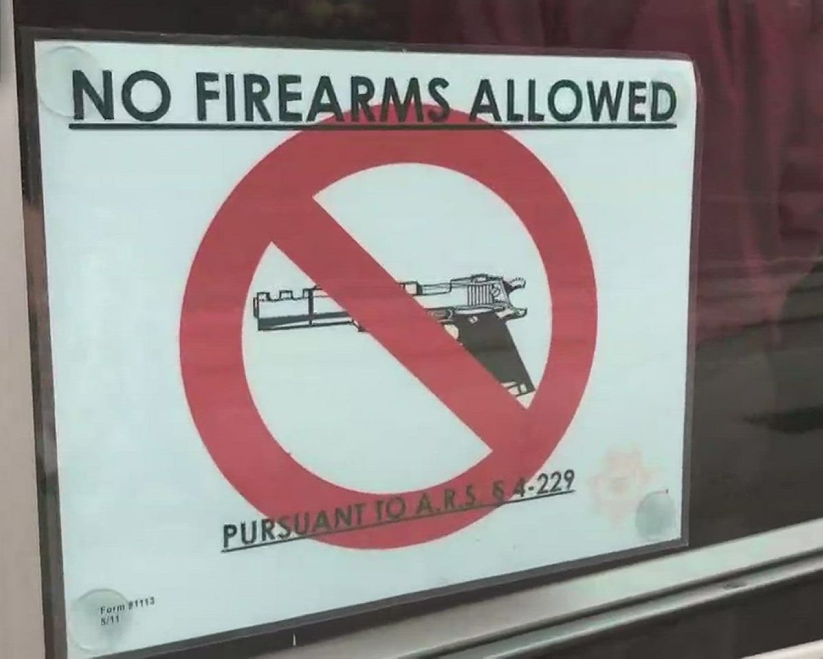 Arizona No Firearms Sign