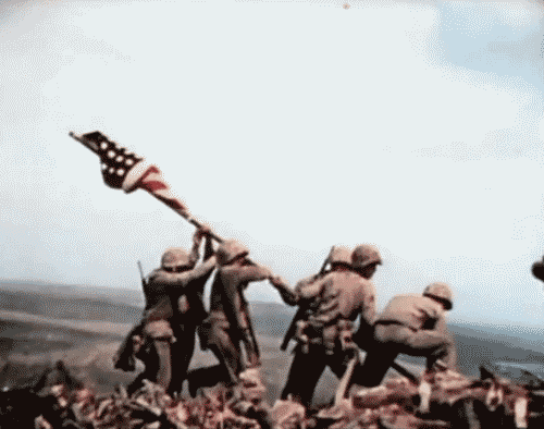 USMC Iwo Jima gif