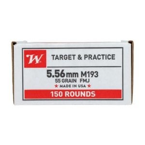 Winchester 5.56 55 GR FMJ ammo, 150rds – $64.99 image