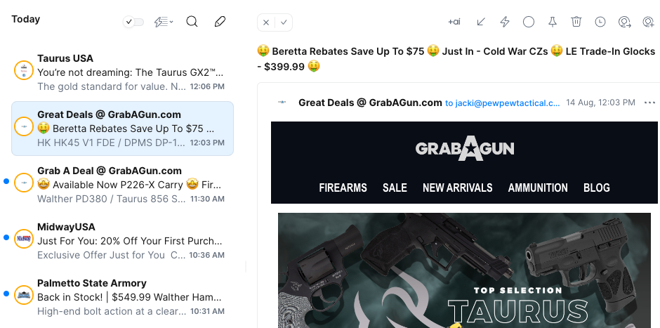 Deals Emails