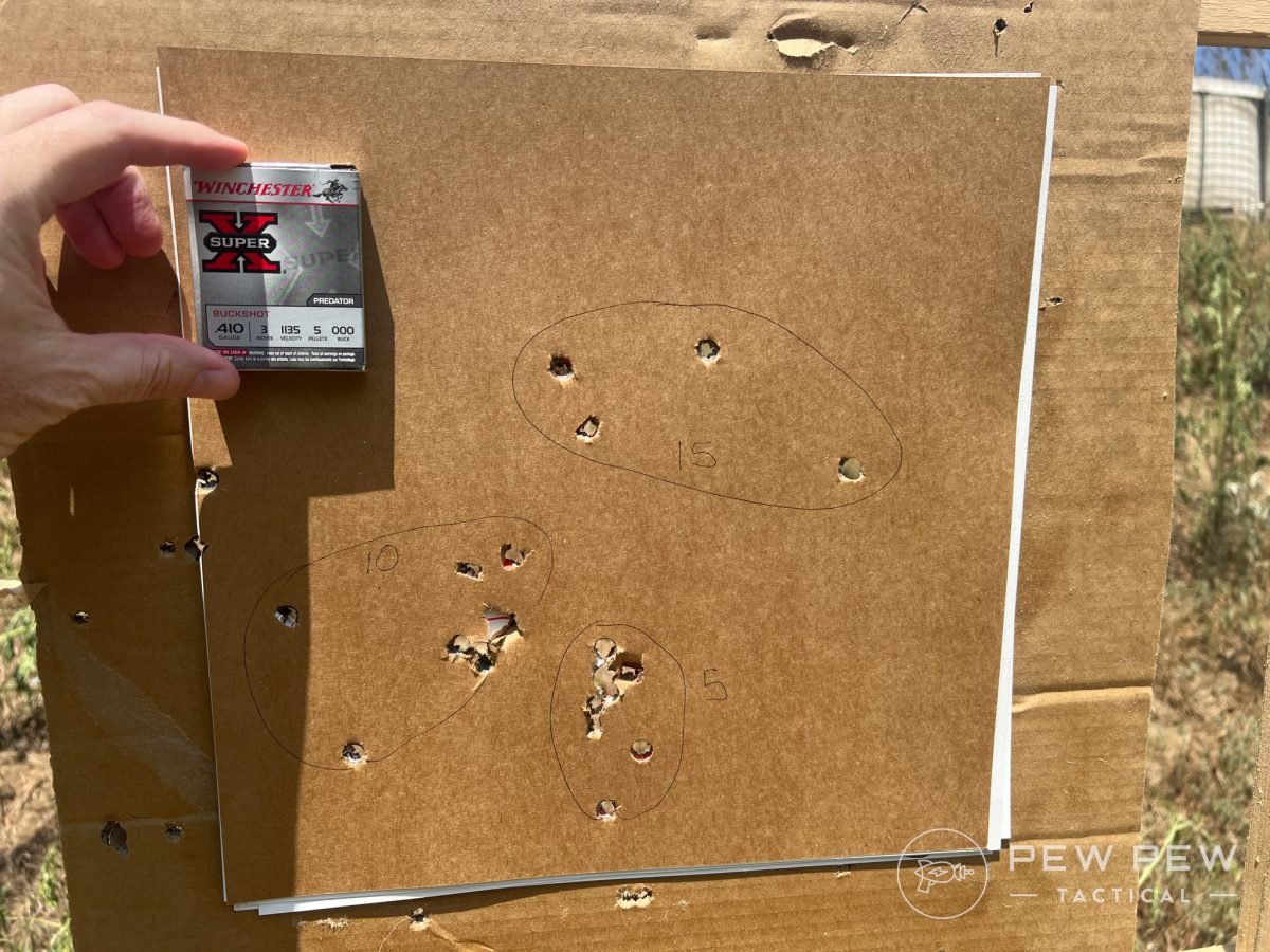 Savage 42 Takedown buckshot accuracy