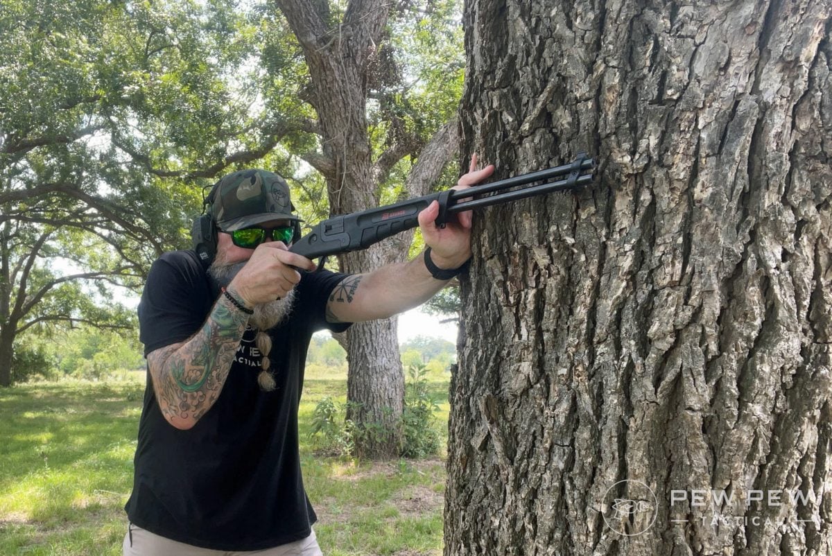 Savage 42 Takedown shoot tree