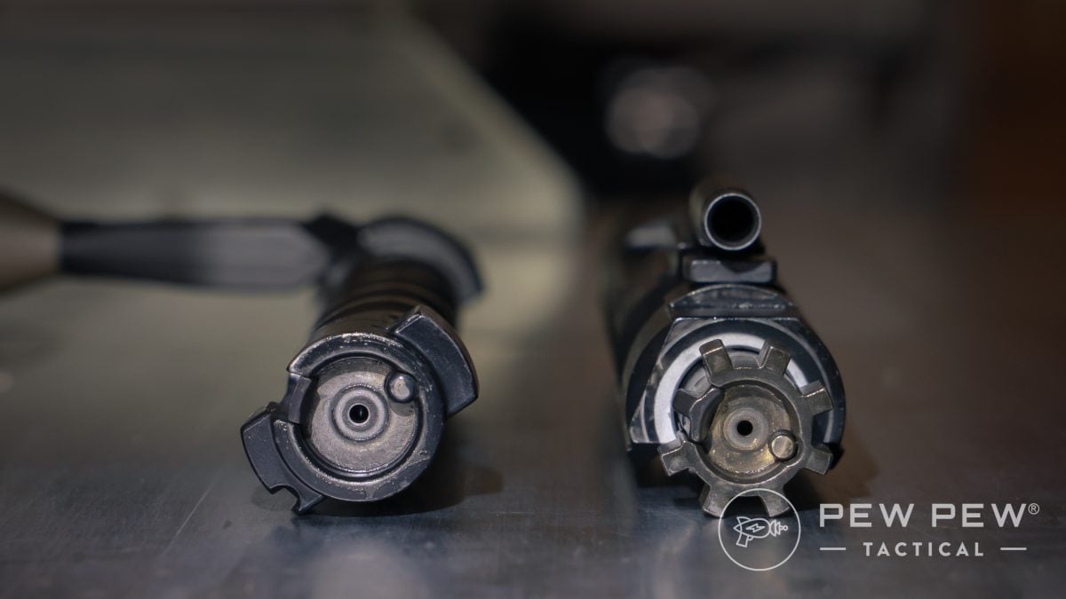 Centerfire bolt faces