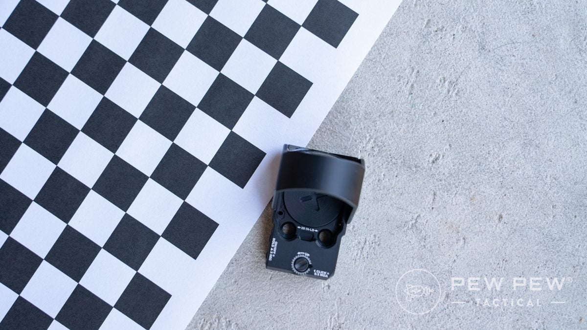 Red dot visual effects grid