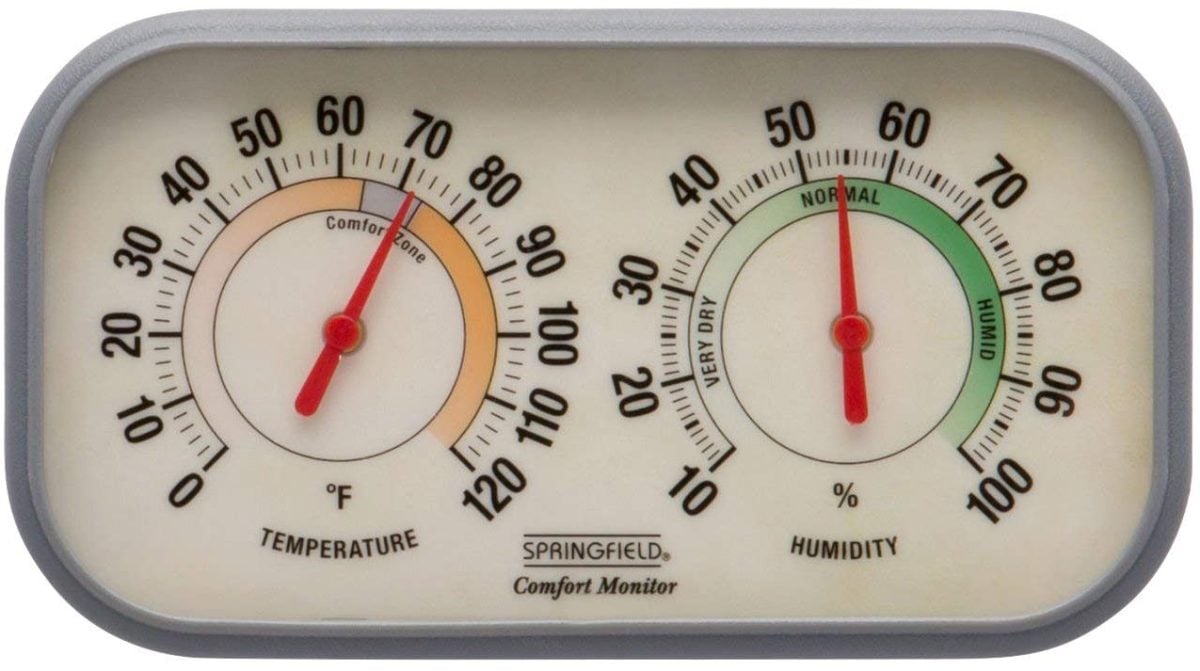Product Image for Springfield Thermometer & Humidity Meter