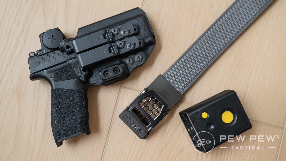 Practice drawing from a holster