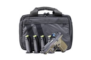 Rost Martin RM1C 9mm pistol package, (5) 15rd mags, Viridian RFX11 green dot, Savior bag – $439.99 image