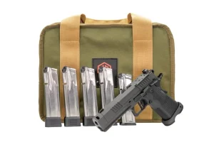 Alpha Foxtrot AF1911 Romulus Comp 9mm pistol , 4.25″ barrel w/5 mag & range bag bundle – $1,399.00 image