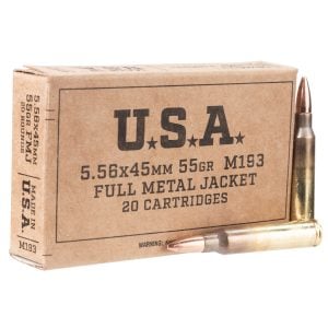 Winchester M193 5.56 NATO 55GR FMJ ammo, 20rds – $8.09 [$0.40 CPR] (Free Shipping Over $75) image