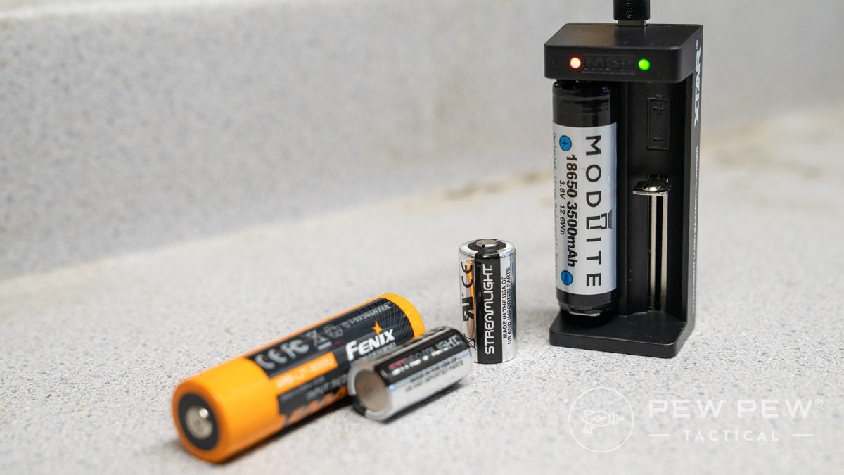 AR-15 flashlight batteries