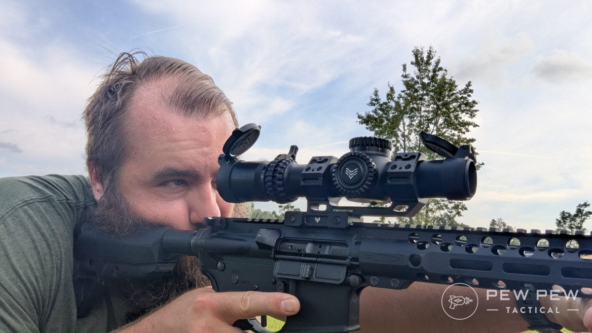 Travis Shooting the Swampfox Warhorse