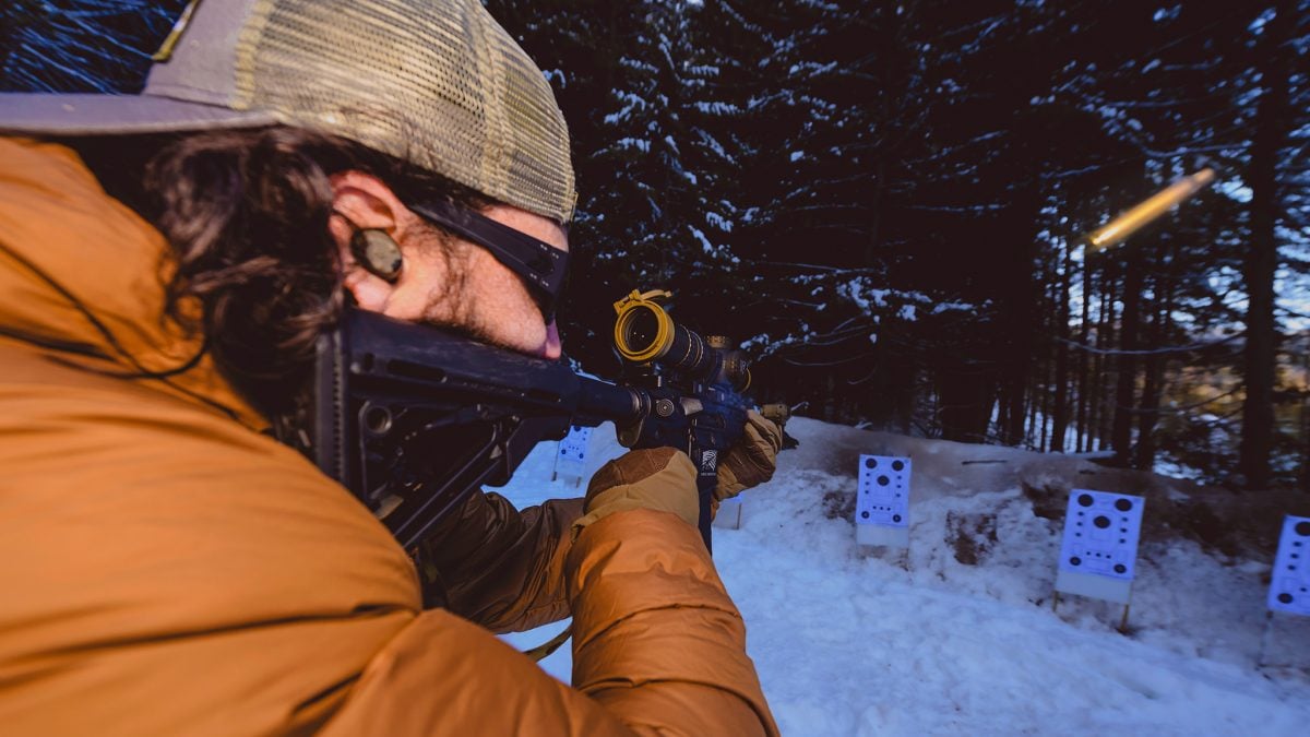 Scott shooting with a Nightforce ATACR at AMTAC