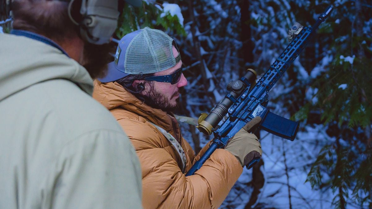 Scott shooting with a Nightforce ATACR at AMTAC