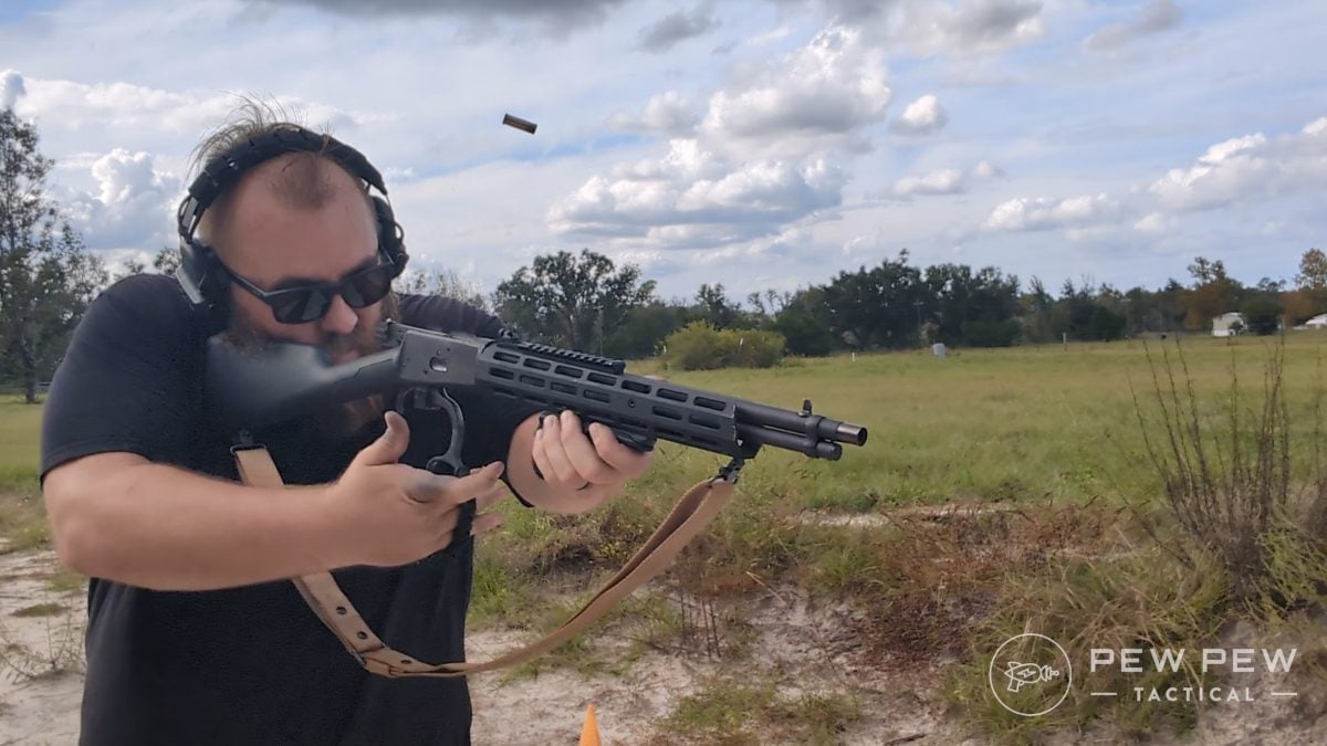 Travis shooting the Citadel Levtac 92