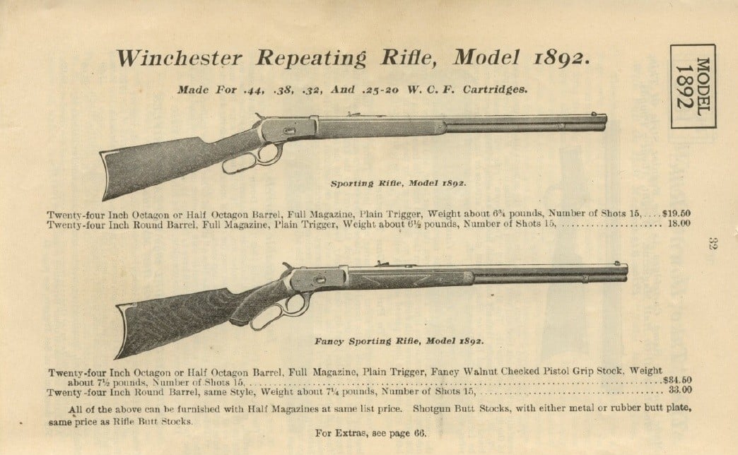 Winchester 1892 ad