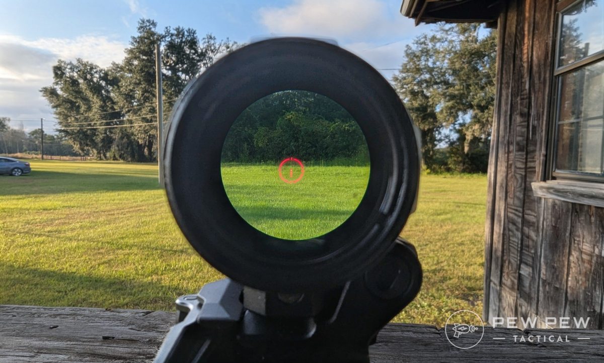 Sig Sauer Romeo8T-AMR with Juliet3T-AMR view through