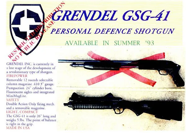 Grendel .410 Shotgun Ad