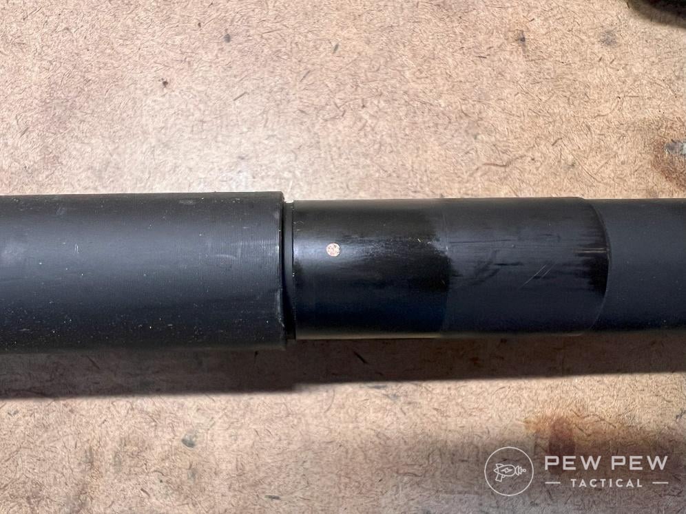 BCA bolt-action upper gas port plugged