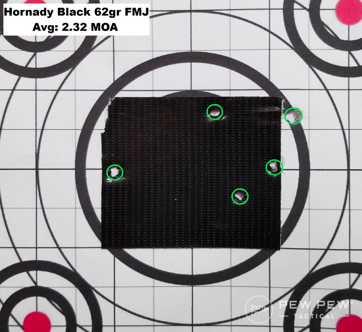 H&R M16A1 Hornady Black 62gr Target