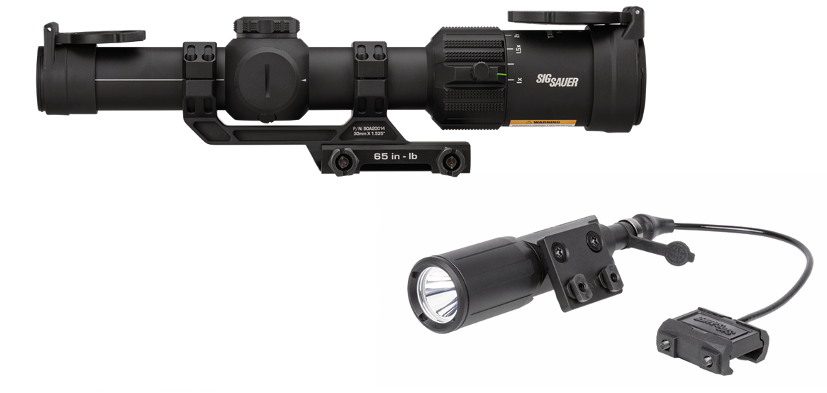 Sig Sauer Tango-MSR LPVO 1-6x24mm &amp; Foxtrot MSR Compact Rifle Light Combo - $299.99