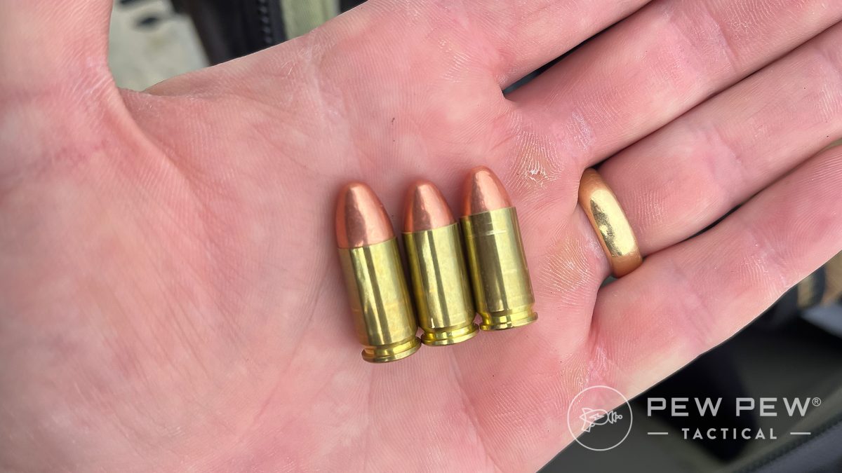 Compressed Blazer Brass ammunition.