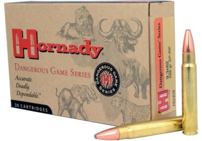 Hornady 9.3×62 286gr DGS