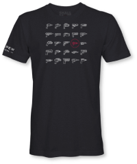 pew pew tactical retro laser gun tee